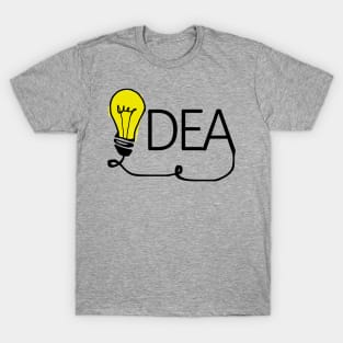 Idea- electrical light bulb art T-Shirt